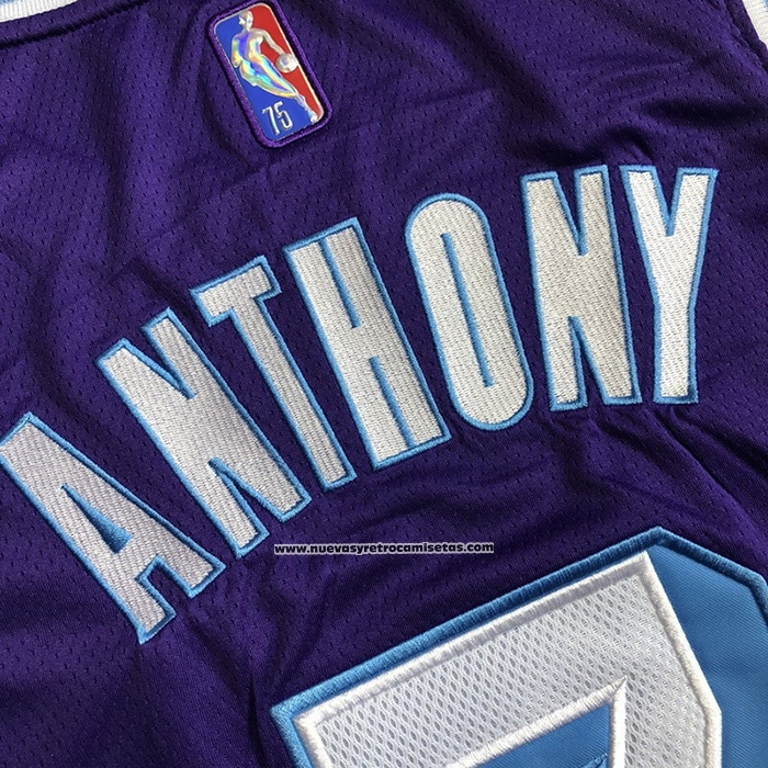 Maglia Los Angeles Lakers Carmelo Anthony #7 Citta 2021-22 Violaa